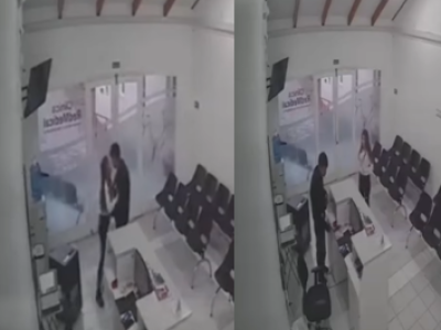 Pareja roba celular en clínica mientras trabajador estaba en el baño