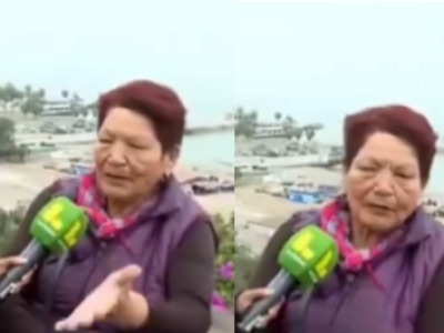 “Solo tengo que correr”: Abuela llevó a su nieto a la costa para ver el posible tsunami en Perú