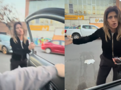 Conductor choca en reversa y termina enfrentando insólita reacción de mujer: “Pásame los documentos”
