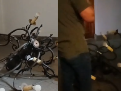 Persona resulta lesionada tras caída de lámpara en sala de prensa de La Moneda